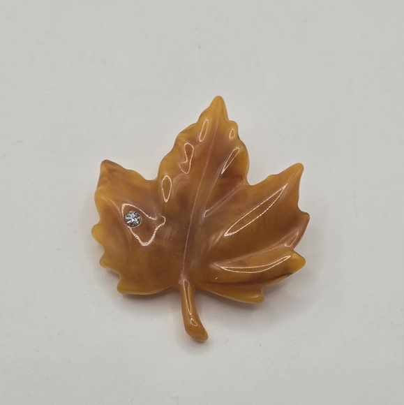 Beautiful Butterscotch VINTAGE AVON Brooch/Pin 80s - Picture 1 of 3